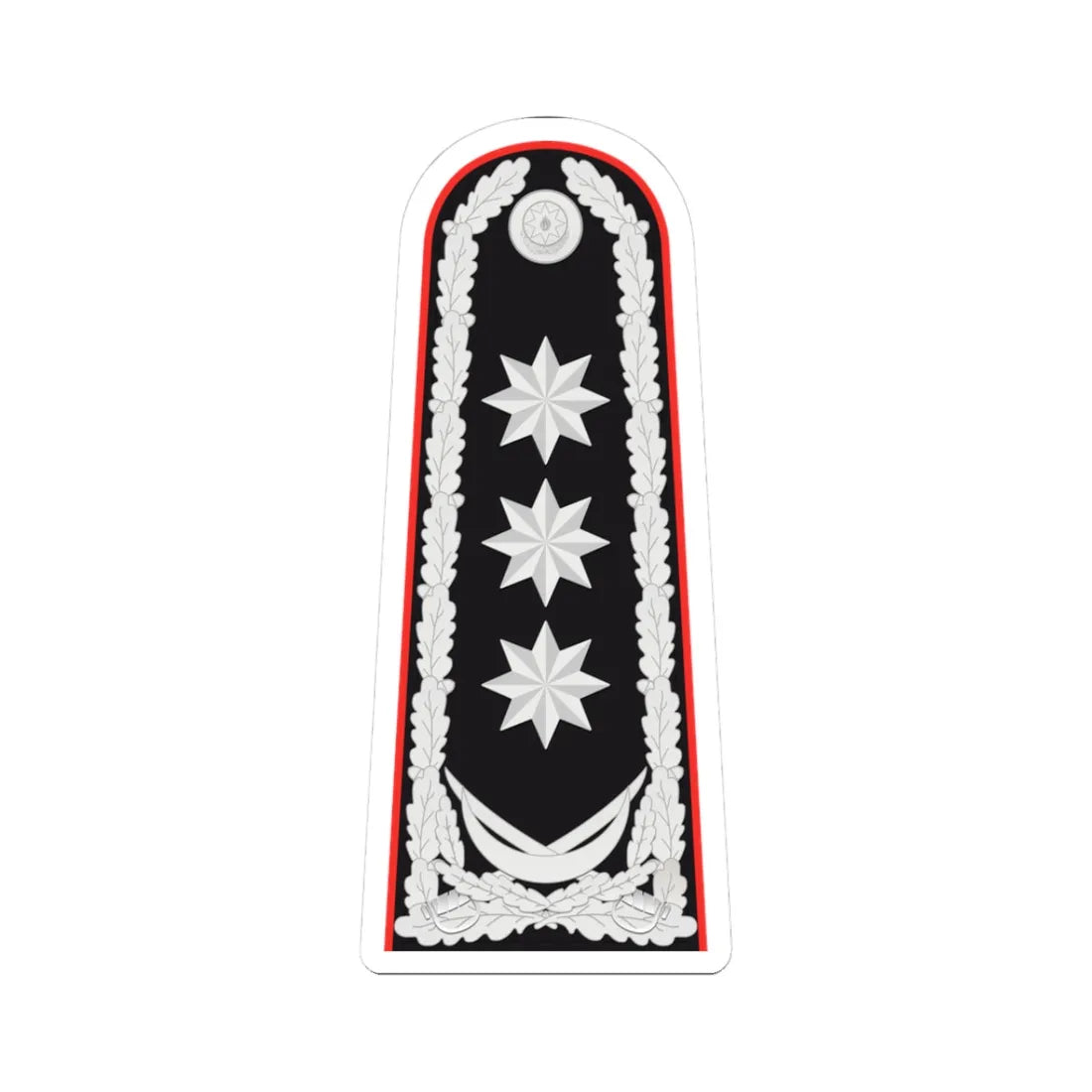 General polkovnik AzDTX rəisi (Azerbaijan) (Military Rank) STICKER Vinyl Kiss-Cut Decal - The Sticker Space