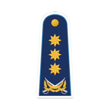 General polkovnik AzHHQ (Azerbaijan) (Military Rank) STICKER Vinyl Kiss-Cut Decal 3 Inch White - The Sticker Space