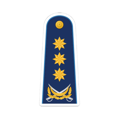General polkovnik AzHHQ (Azerbaijan) (Military Rank) STICKER Vinyl Kiss-Cut Decal 4 Inch White - The Sticker Space