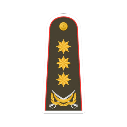 General polkovnik AzSQ (Azerbaijan) (Military Rank) STICKER Vinyl Kiss-Cut Decal 2 Inch White - The Sticker Space