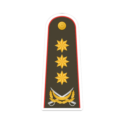 General polkovnik AzSQ (Azerbaijan) (Military Rank) STICKER Vinyl Kiss-Cut Decal 3 Inch White - The Sticker Space