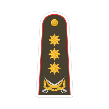 General polkovnik AzSQ (Azerbaijan) (Military Rank) STICKER Vinyl Kiss-Cut Decal 6 Inch White - The Sticker Space