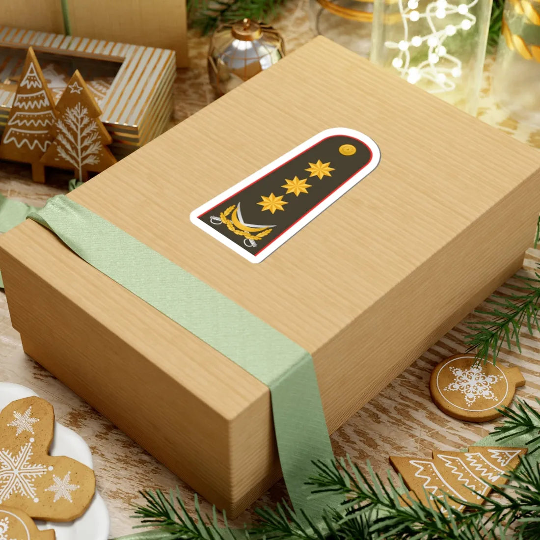 General polkovnik AzSQ (Azerbaijan) (Military Rank) STICKER Vinyl Kiss-Cut Decal - The Sticker Space