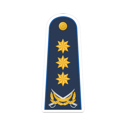 General polkovnik AzXKX (Azerbaijan) (Military Rank) STICKER Vinyl Kiss-Cut Decal 3 Inch White - The Sticker Space
