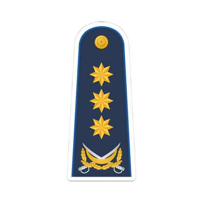 General polkovnik AzXKX (Azerbaijan) (Military Rank) STICKER Vinyl Kiss-Cut Decal 4 Inch White - The Sticker Space