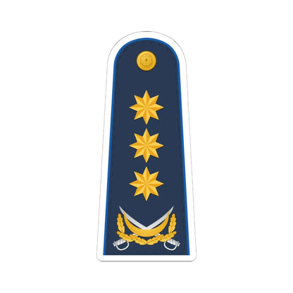General polkovnik AzXKX (Azerbaijan) (Military Rank) STICKER Vinyl Kiss-Cut Decal 6 Inch White - The Sticker Space