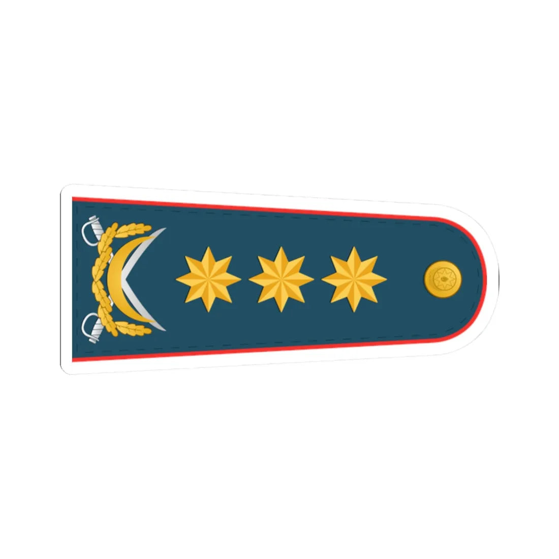 General polkovnik DSX (Azerbaijan) (Military Rank) STICKER Vinyl Kiss-Cut Decal 2 Inch White - The Sticker Space