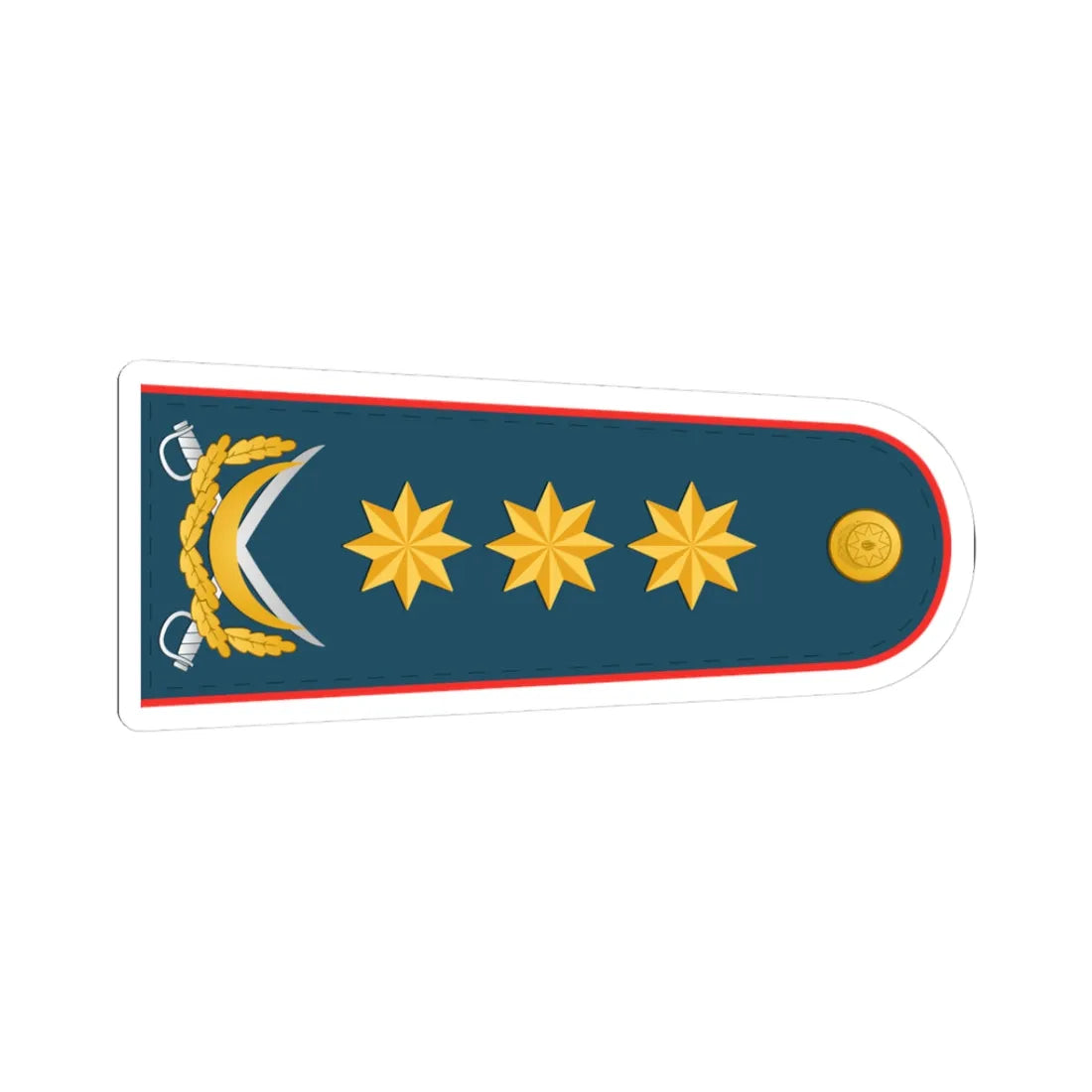 General polkovnik DSX (Azerbaijan) (Military Rank) STICKER Vinyl Kiss-Cut Decal 3 Inch White - The Sticker Space