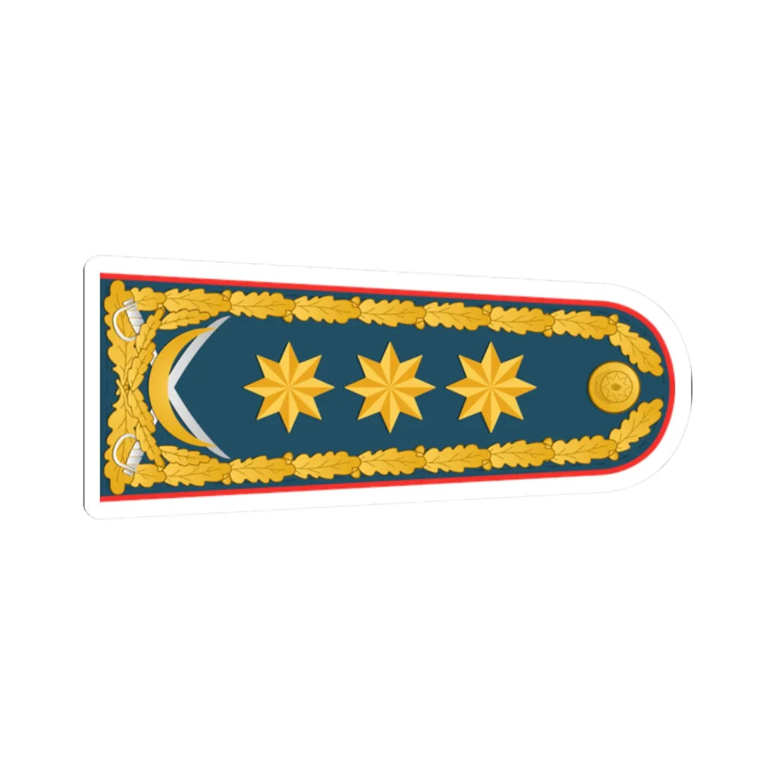 General polkovnik DSX rəisi (Azerbaijan) (Military Rank) STICKER Vinyl Kiss-Cut Decal 2 Inch White - The Sticker Space