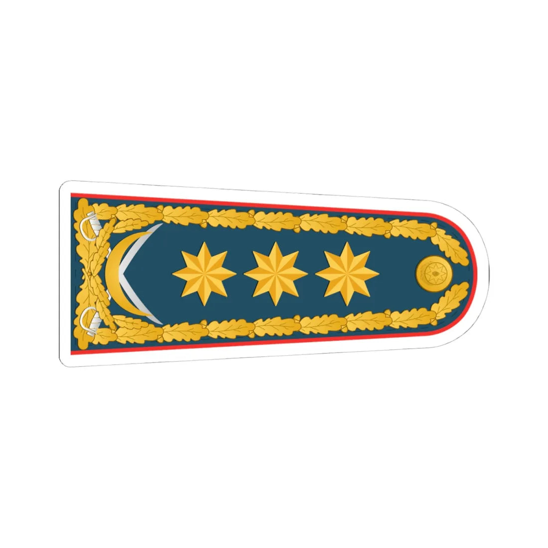 General polkovnik DSX rəisi (Azerbaijan) (Military Rank) STICKER Vinyl Kiss-Cut Decal 4 Inch White - The Sticker Space