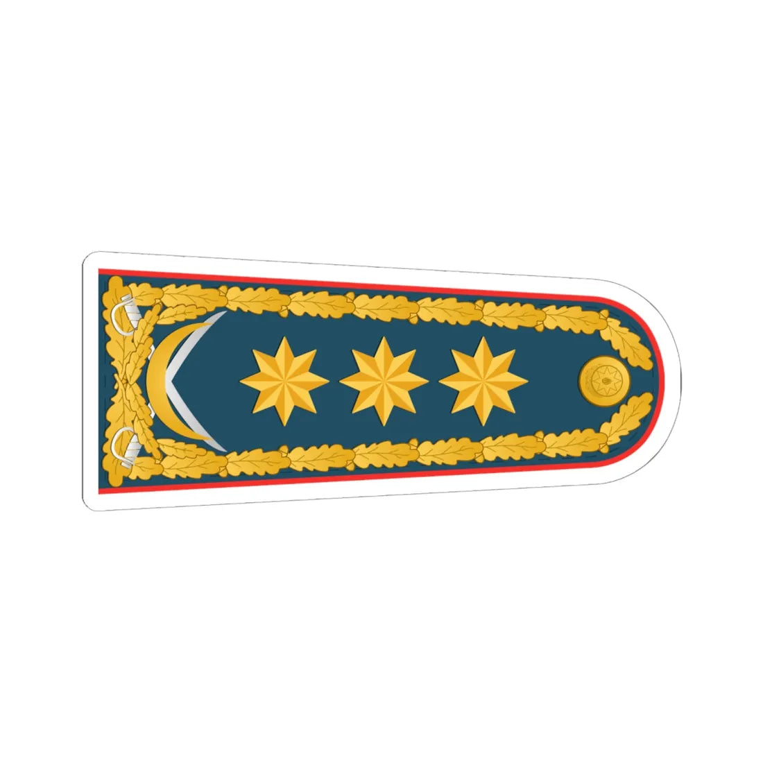 General polkovnik DSX rəisi (Azerbaijan) (Military Rank) STICKER Vinyl Kiss-Cut Decal 6 Inch White - The Sticker Space