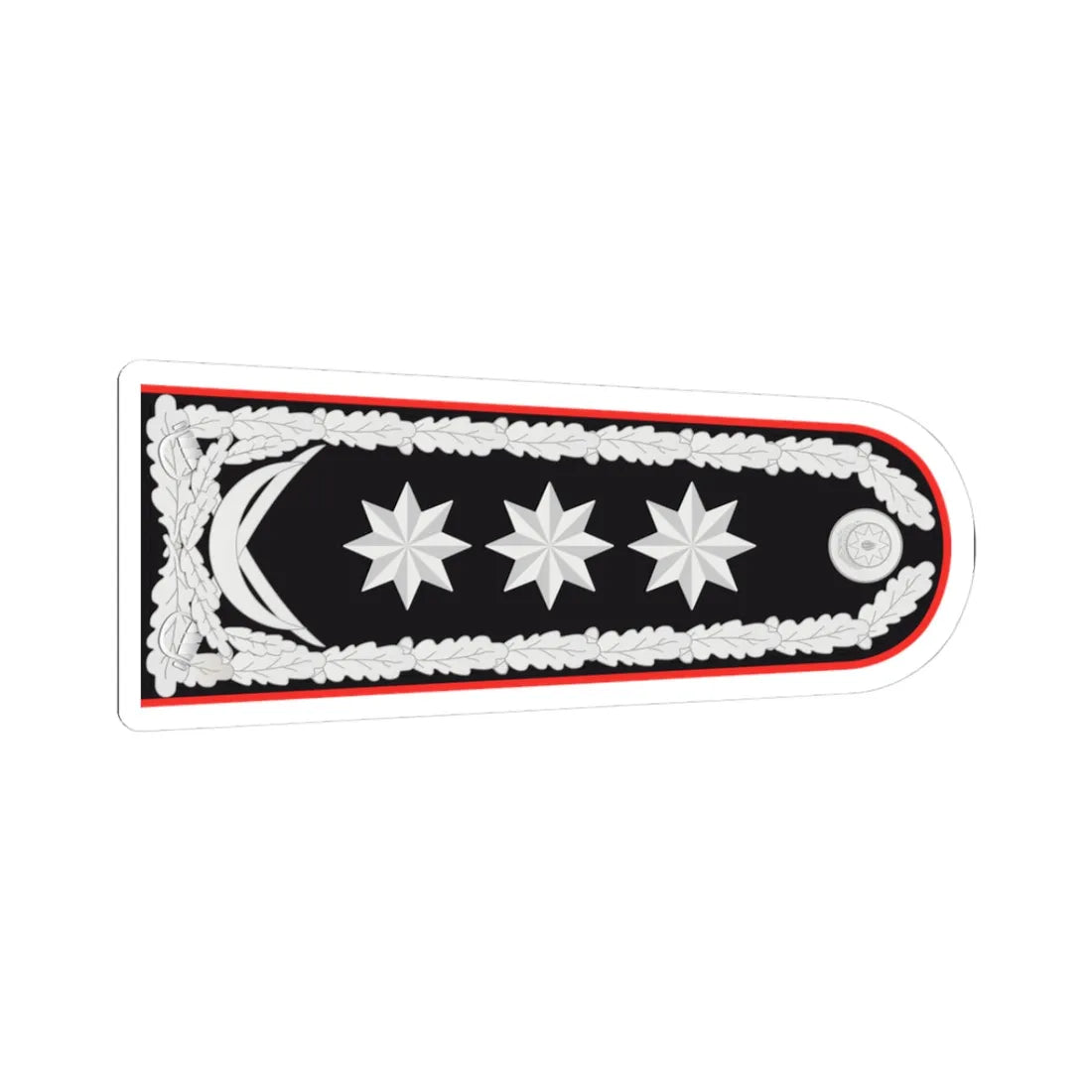 General polkovnik DTX rəisi (Azerbaijan) (Military Rank) STICKER Vinyl Kiss-Cut Decal 3 Inch White - The Sticker Space