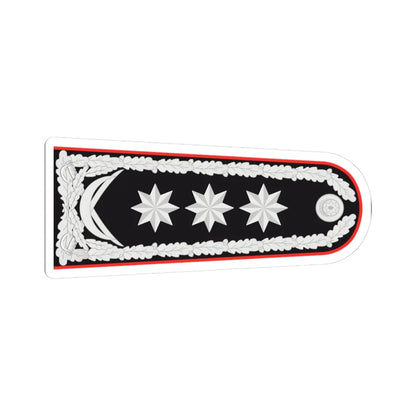 General polkovnik DTX rəisi (Azerbaijan) (Military Rank) STICKER Vinyl Kiss-Cut Decal 3 Inch White - The Sticker Space