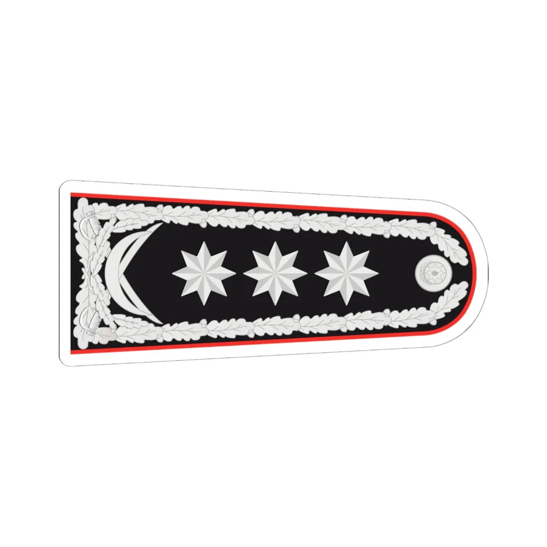 General polkovnik DTX rəisi (Azerbaijan) (Military Rank) STICKER Vinyl Kiss-Cut Decal 6 Inch White - The Sticker Space