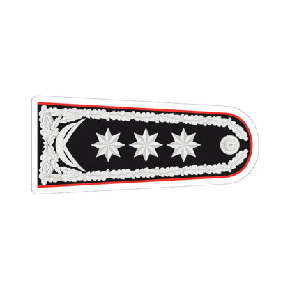 General polkovnik DTX rəisi (Azerbaijan) (Military Rank) STICKER Vinyl Kiss-Cut Decal 6 Inch White - The Sticker Space