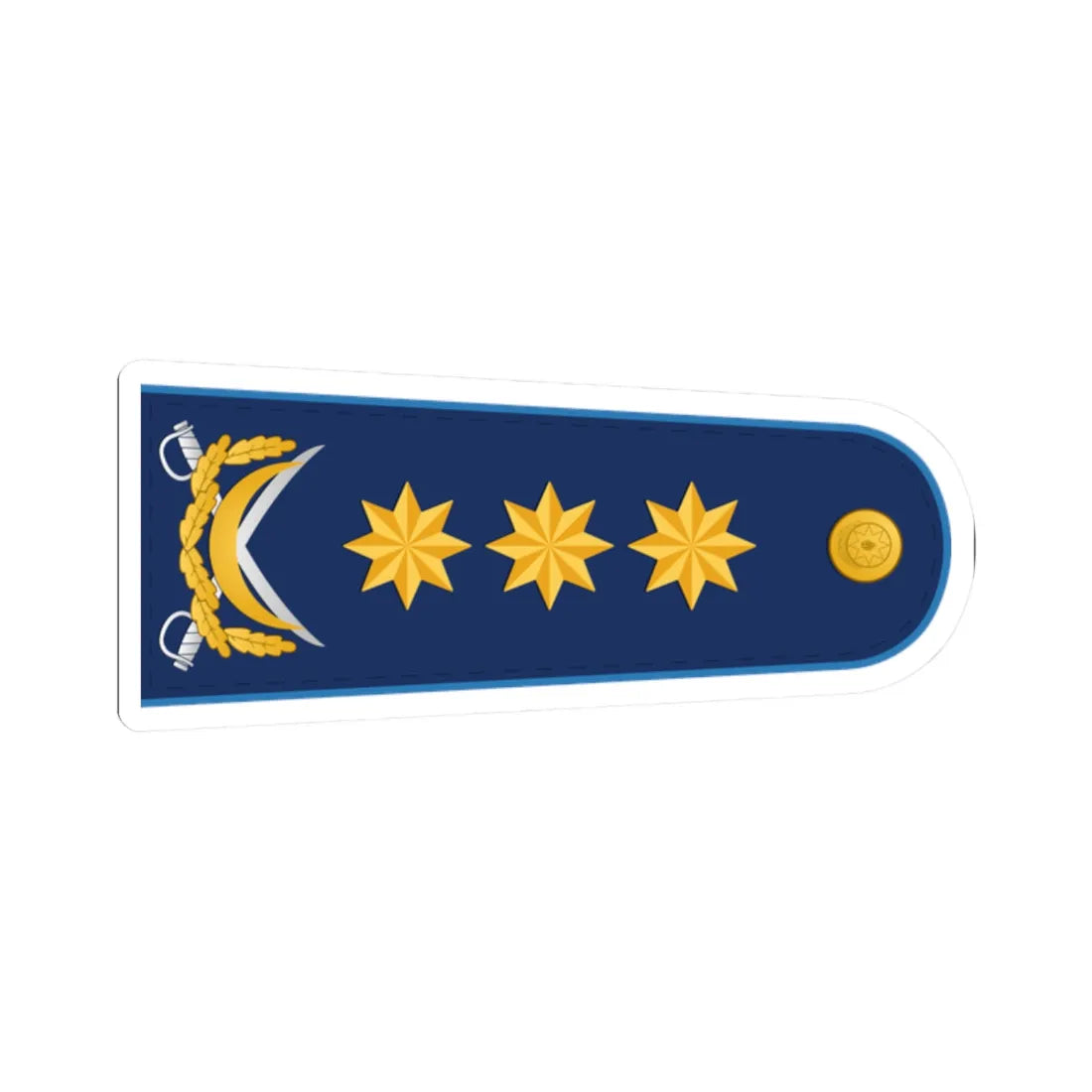 General polkovnik HHQ (Azerbaijan) (Military Rank) STICKER Vinyl Kiss-Cut Decal 2 Inch White - The Sticker Space