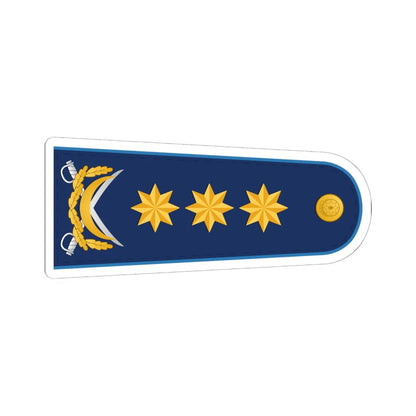General polkovnik HHQ (Azerbaijan) (Military Rank) STICKER Vinyl Kiss-Cut Decal 6 Inch White - The Sticker Space