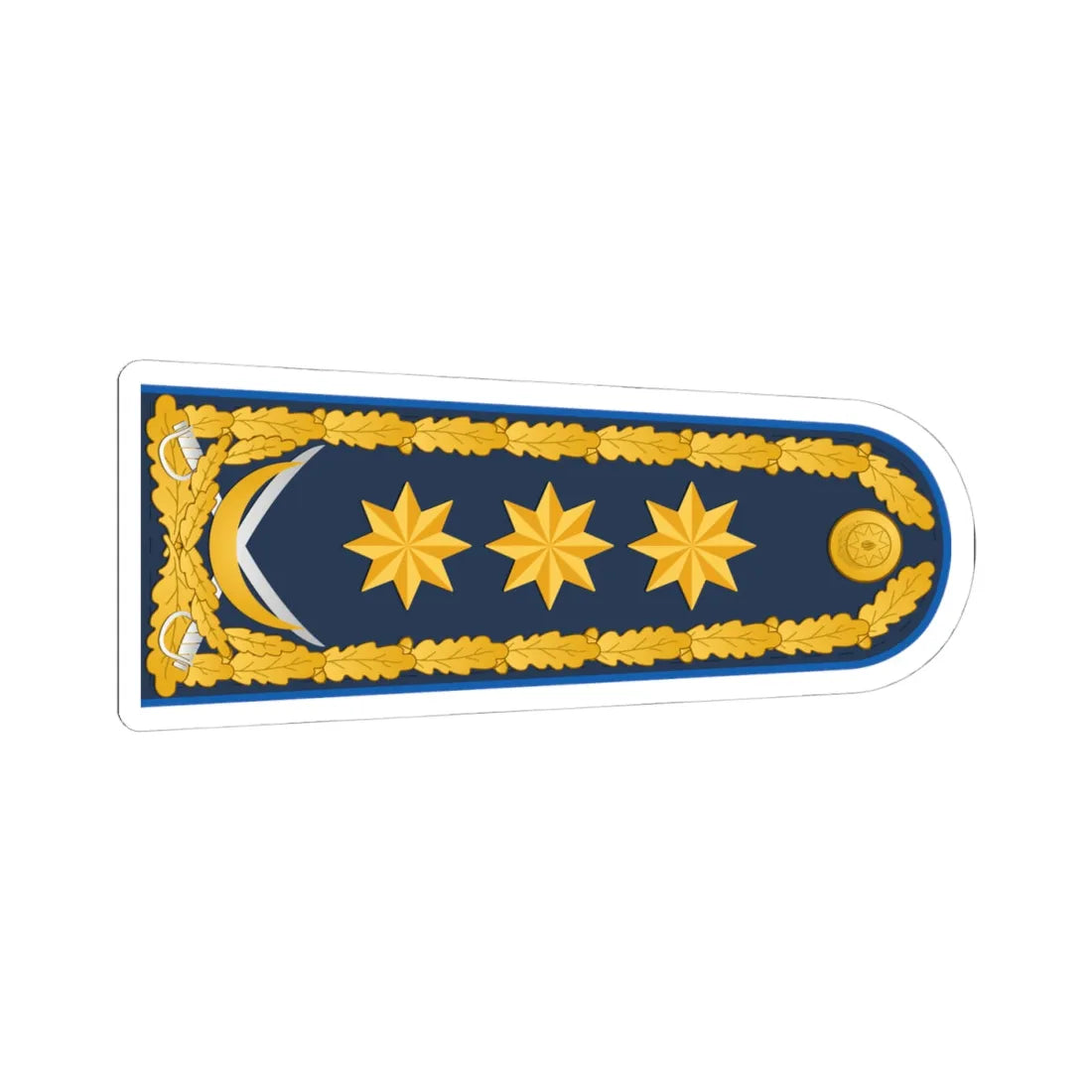 General polkovnik XKX rəisi (Azerbaijan) (Military Rank) STICKER Vinyl Kiss-Cut Decal 4 Inch White - The Sticker Space
