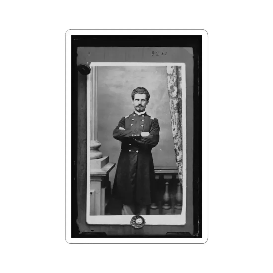 General Robert F. Catterson (U.S. Civil War) STICKER Vinyl Kiss-Cut Decal 4 Inch White - The Sticker Space