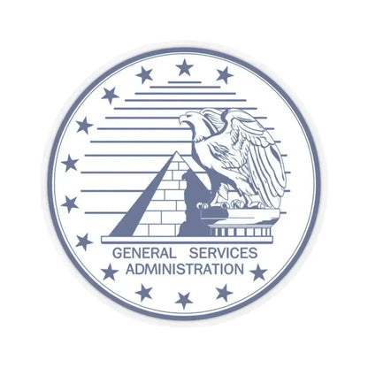 General Services Administration - STICKER Vinyl Kiss-Cut Decal 2 Inch Transparent - The Sticker Space