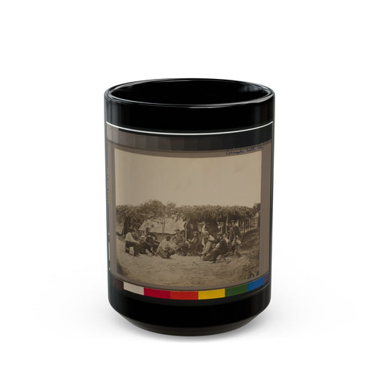 General Willcox's Headquarters, In Front Of Petersburg, Va. (U.S. Civil War) Black Coffee Mug-15oz-The Sticker Space