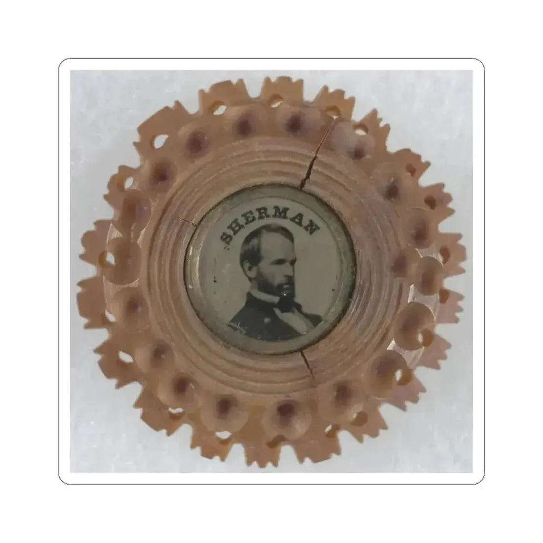 General William Tecumseh Sherman (U.S. Civil War) STICKER Vinyl Kiss-Cut Decal 4 Inch White - The Sticker Space