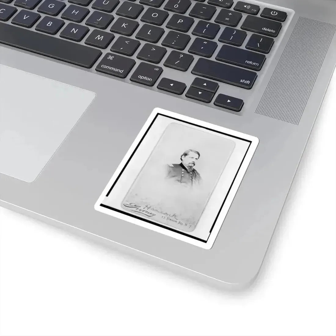 General Winfield Scott Hancock, Head-and-Shoulders Portrait, in Uniform, Facing Right (U.S. Civil War) STICKER Vinyl Kiss-Cut Decal - The Sticker Space