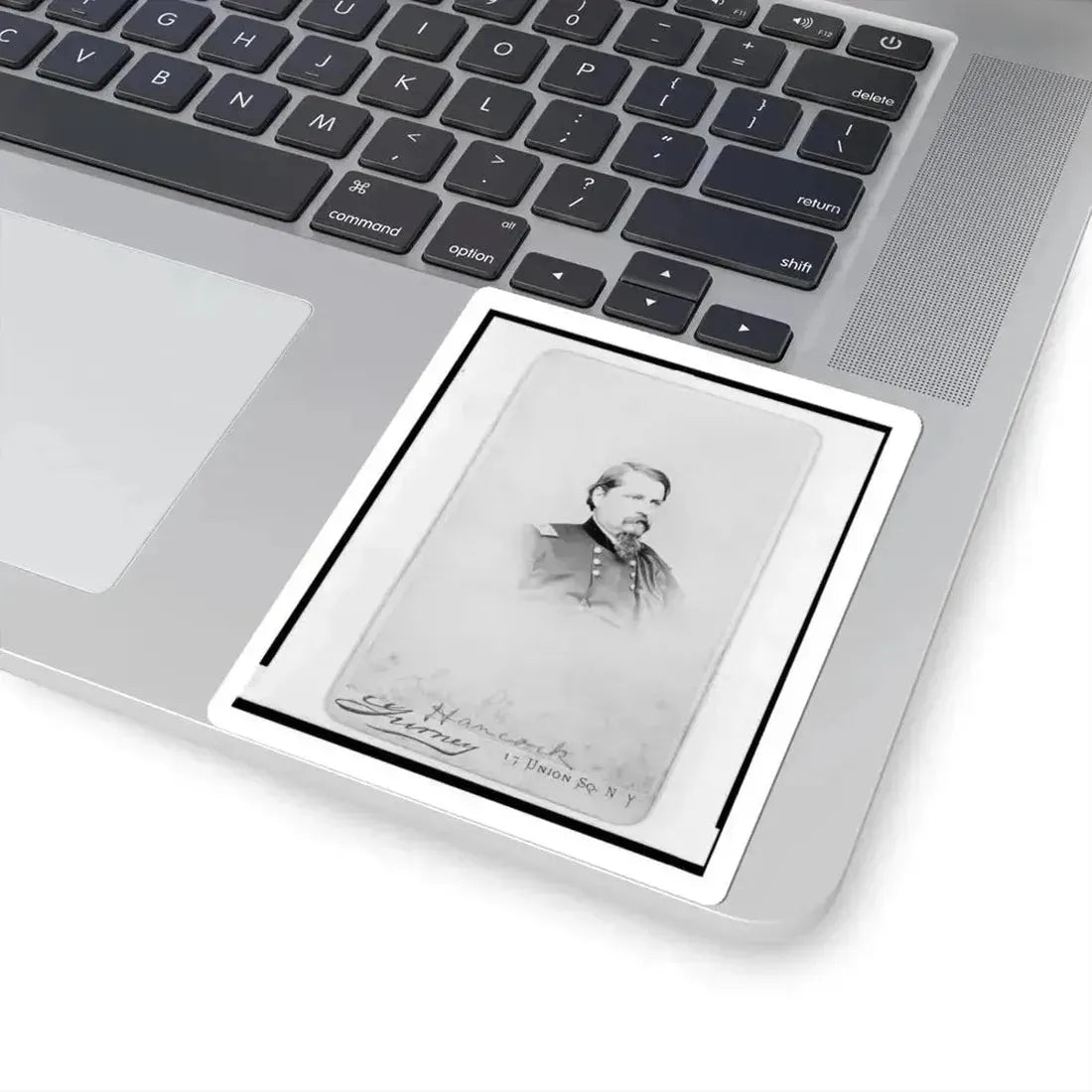 General Winfield Scott Hancock, Head-and-Shoulders Portrait, in Uniform, Facing Right (U.S. Civil War) STICKER Vinyl Kiss-Cut Decal - The Sticker Space
