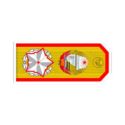 Generalissimo rank insignia North Korea (Korea) (Military Rank) STICKER Vinyl Kiss-Cut Decal 2 Inch White - The Sticker Space