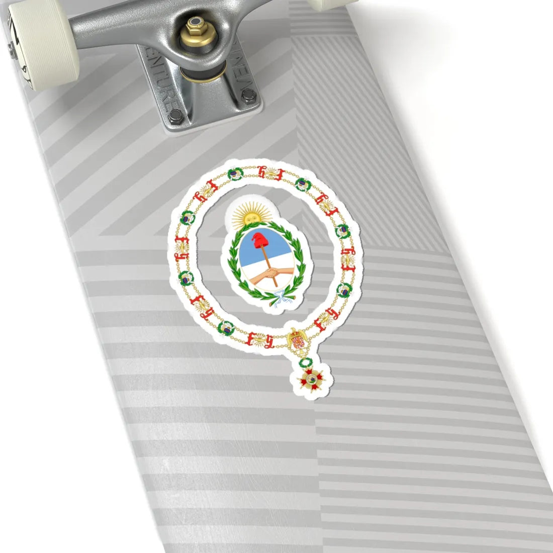 Generic Coat of Arms of the President of Argentina Order of Isabella the Catholic (Argentina) (Coat of Arms) STICKER Vinyl Kiss-Cut Decal - The Sticker Space