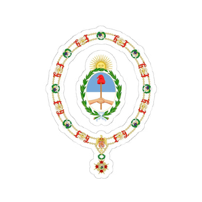 Generic Coat of Arms of the President of Argentina Order of Isabella the Catholic (Argentina) (Coat of Arms) STICKER Vinyl Kiss-Cut Decal - The Sticker Space