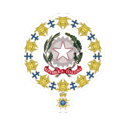 Generic Emblem of Italy Order of the Seraphim (Italy) (Coat of Arms) STICKER Vinyl Kiss-Cut Decal - The Sticker Space