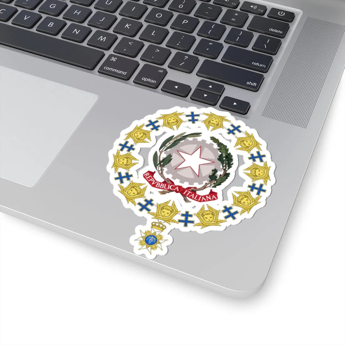 Generic Emblem of Italy Order of the Seraphim (Italy) (Coat of Arms) STICKER Vinyl Kiss-Cut Decal - The Sticker Space