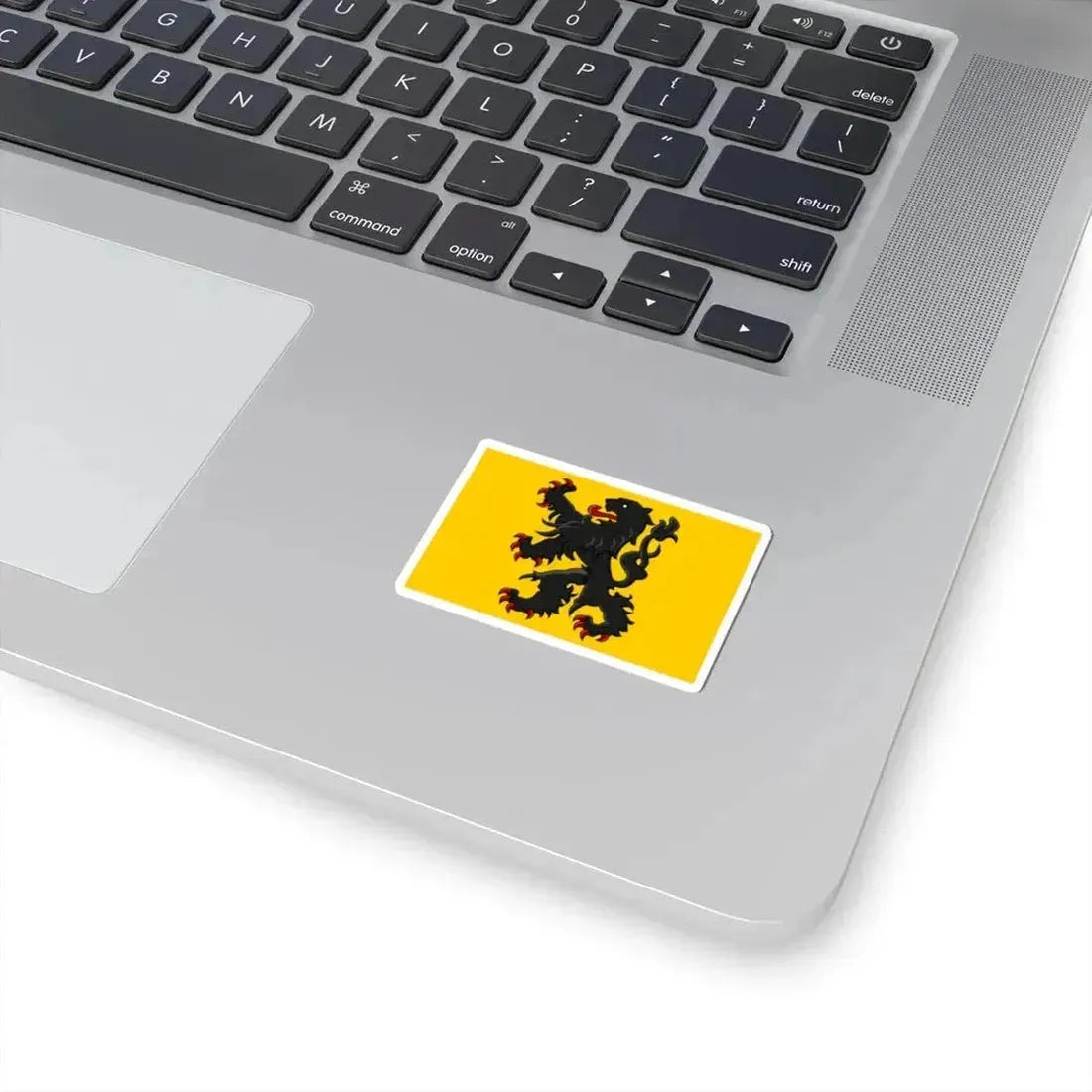 Generieke vlag van Vlaanderen (Belgium) STICKER Vinyl Kiss-Cut Decal - The Sticker Space