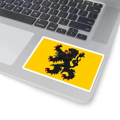 Generieke vlag van Vlaanderen (Belgium) STICKER Vinyl Kiss-Cut Decal - The Sticker Space
