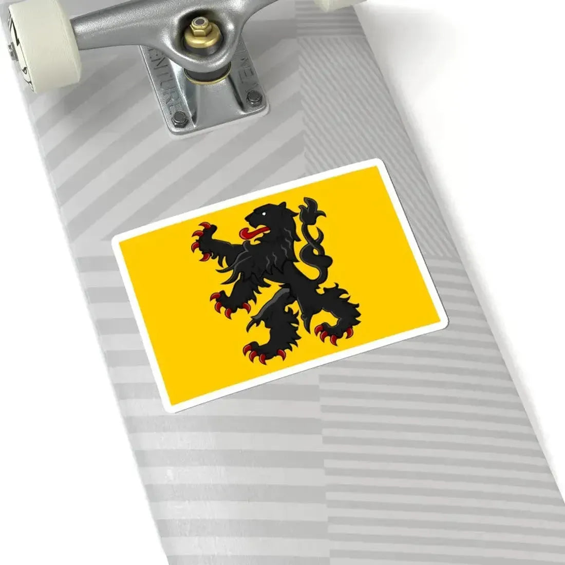 Generieke vlag van Vlaanderen (Belgium) STICKER Vinyl Kiss-Cut Decal - The Sticker Space