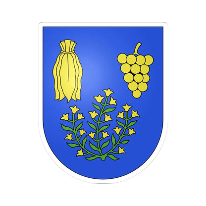 Genestrerio-coat of arms (Switzerland) (Coat of Arms) STICKER Vinyl Kiss-Cut Decal 3 Inch White - The Sticker Space