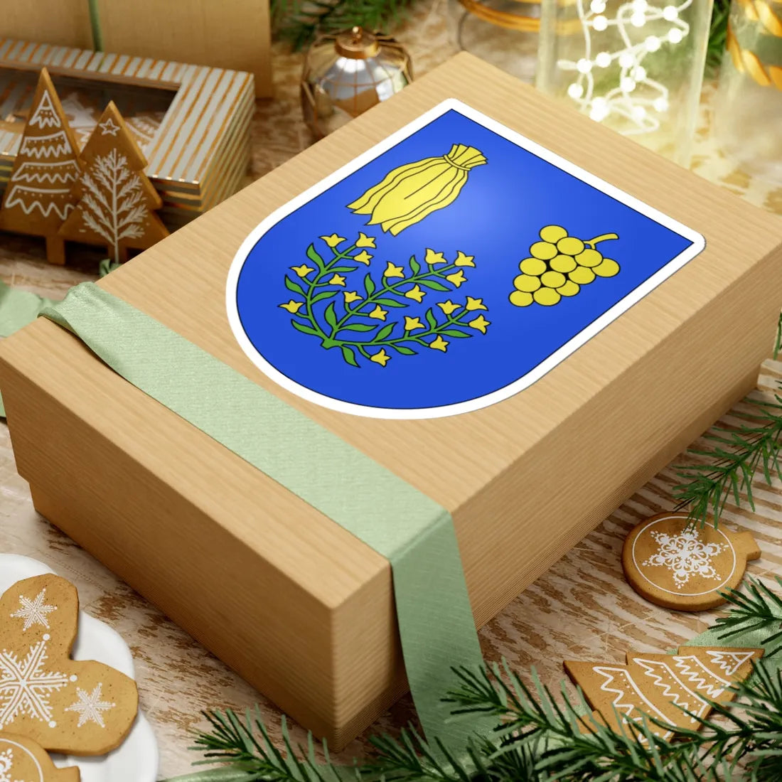 Genestrerio-coat of arms (Switzerland) (Coat of Arms) STICKER Vinyl Kiss-Cut Decal - The Sticker Space