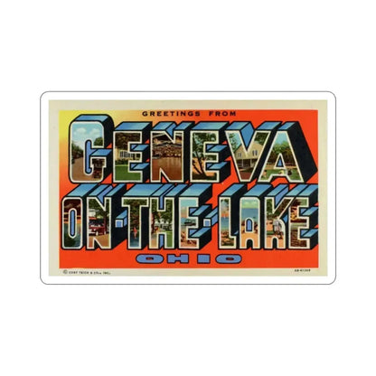 Geneva on the Lake Ohio (Greeting Cards) STICKER Vinyl Die-Cut Decal 3 Inch - The Sticker Space