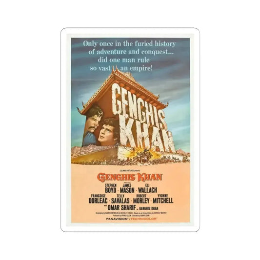 Genghis Khan 1965 Movie Poster - STICKER Vinyl Kiss-Cut Decal 2 Inch White - The Sticker Space