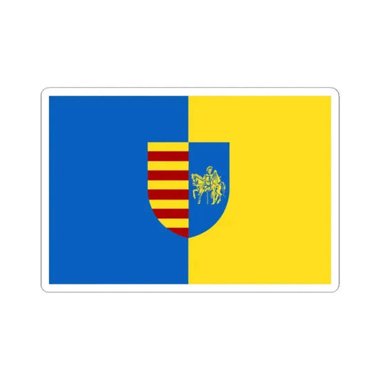 Genk vlag (Belgium) STICKER Vinyl Kiss-Cut Decal 2 Inch White - The Sticker Space