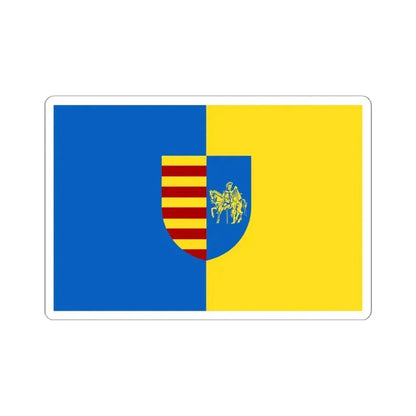 Genk vlag (Belgium) STICKER Vinyl Kiss-Cut Decal 6 Inch White - The Sticker Space