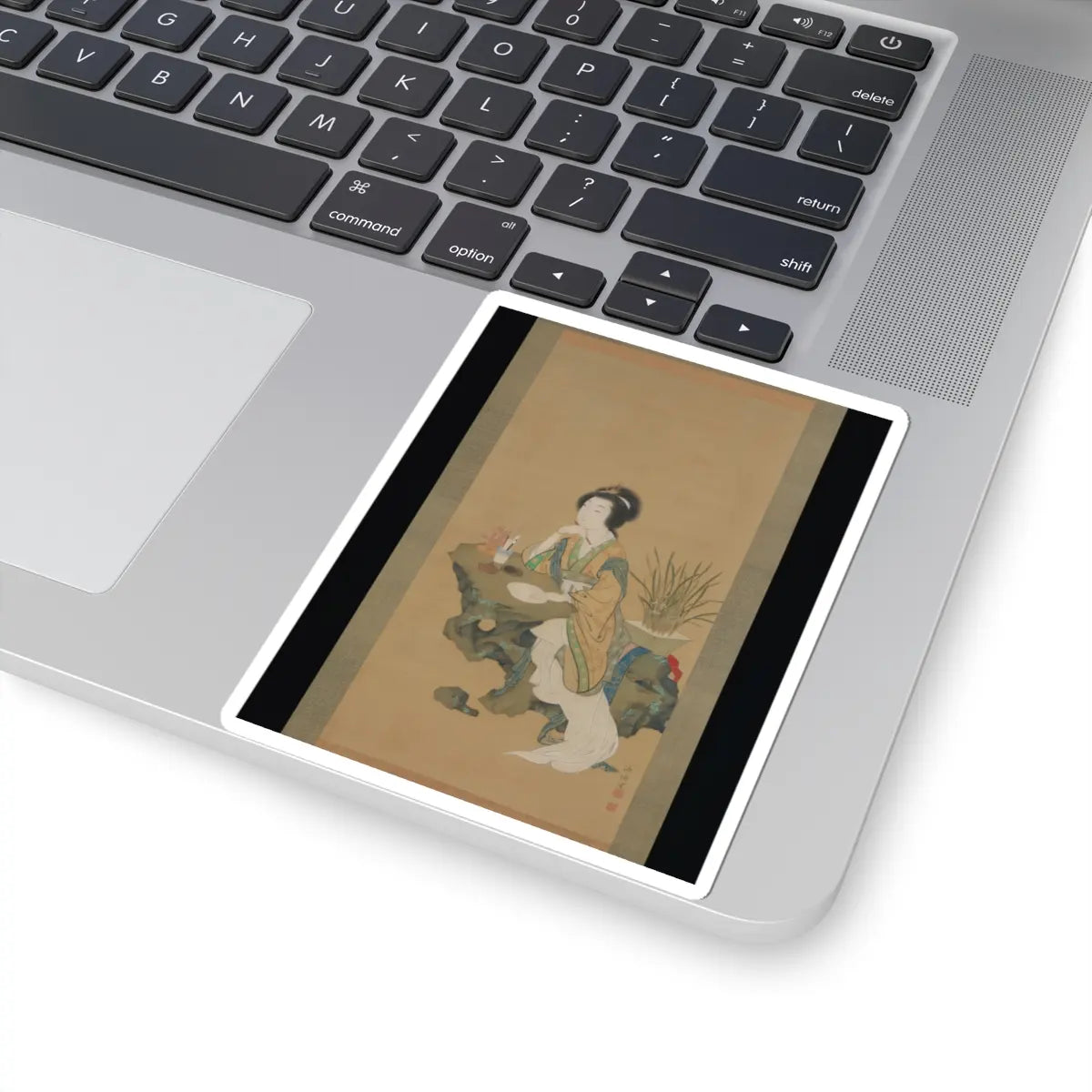 Genki (Komai Ki) - Yanji with Orchids and Yang Guifei with Peonies - 1785 v3 - STICKER Vinyl Kiss-Cut Decal