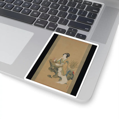 Genki (Komai Ki) - Yanji with Orchids and Yang Guifei with Peonies - 1785 v3 - STICKER Vinyl Kiss-Cut Decal