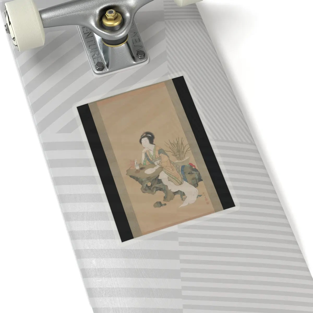 Genki (Komai Ki) - Yanji with Orchids and Yang Guifei with Peonies - 1785 v3 - STICKER Vinyl Kiss-Cut Decal