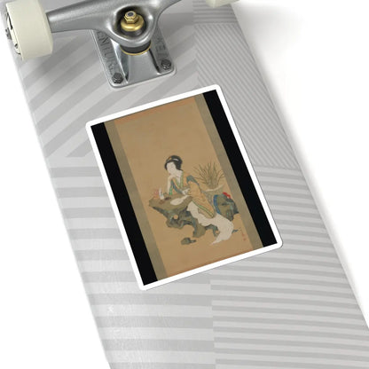 Genki (Komai Ki) - Yanji with Orchids and Yang Guifei with Peonies - 1785 v3 - STICKER Vinyl Kiss-Cut Decal