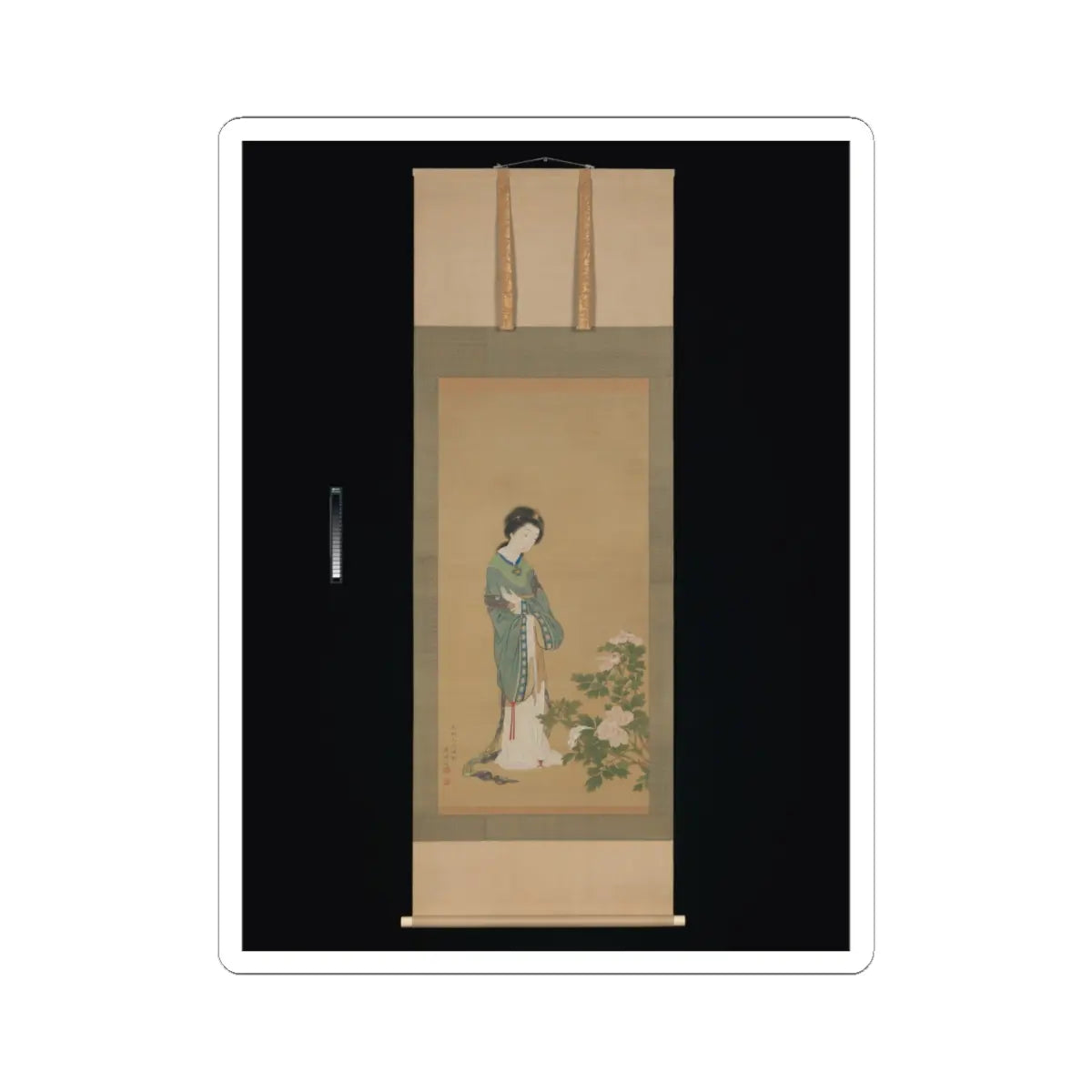 Genki (Komai Ki) - Yanji with Orchids and Yang Guifei with Peonies - 1785 v4 - STICKER Vinyl Kiss-Cut Decal