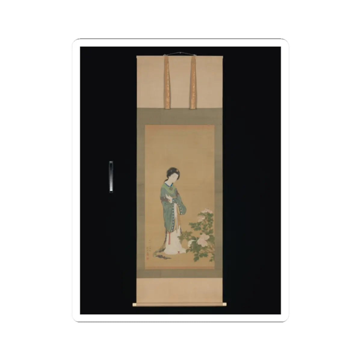 Genki (Komai Ki) - Yanji with Orchids and Yang Guifei with Peonies - 1785 v4 - STICKER Vinyl Kiss-Cut Decal
