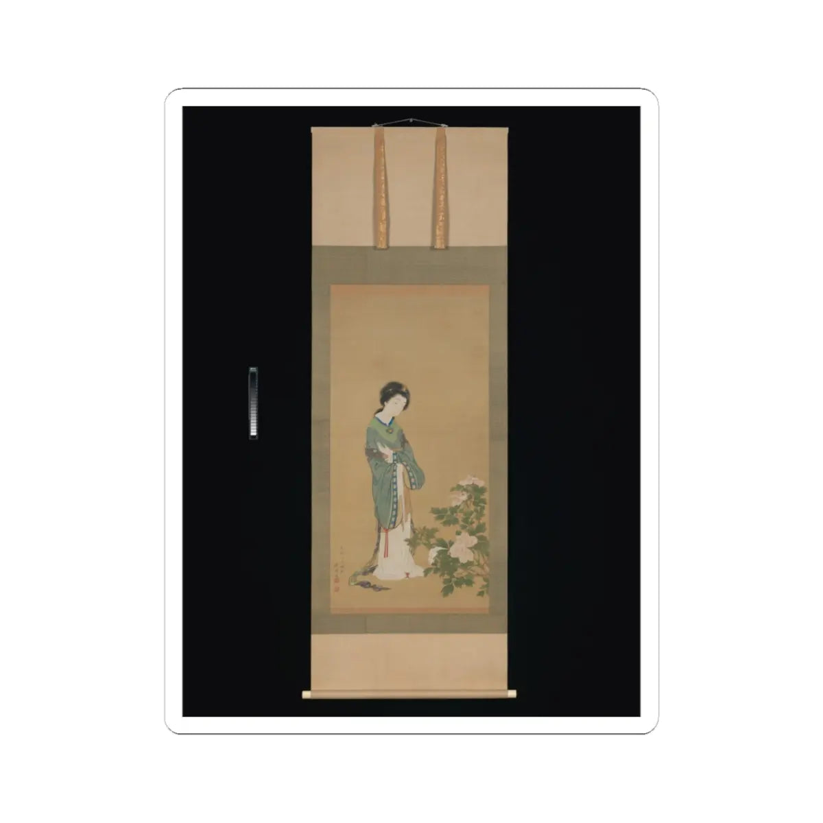 Genki (Komai Ki) - Yanji with Orchids and Yang Guifei with Peonies - 1785 v4 - STICKER Vinyl Kiss-Cut Decal