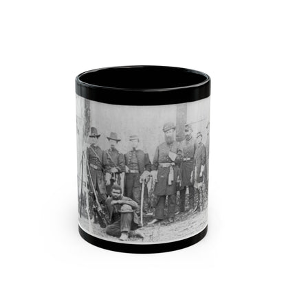 Gen'l. John W. Geary And Staff - Taken At Harper's Ferry (U.S. Civil War) Black Coffee Mug-11oz-The Sticker Space